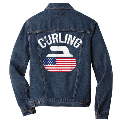 Curling Stone Men Denim Jacket Designed By Bariteau Hannah