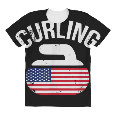Curling Stone All Over Women's T-shirt Designed By Bariteau Hannah