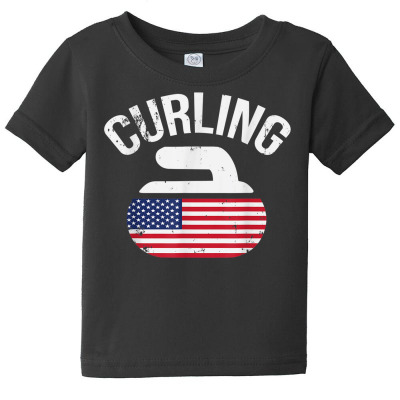Curling Stone Baby Tee Designed By Bariteau Hannah