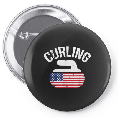 Curling Stone Pin-back Button Designed By Bariteau Hannah