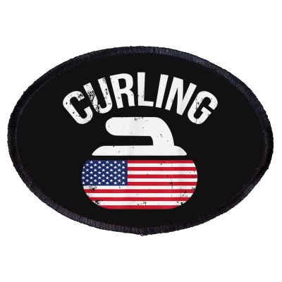 Curling Stone Oval Patch Designed By Bariteau Hannah