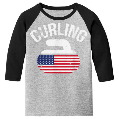 Curling Stone Youth 3/4 Sleeve Designed By Bariteau Hannah