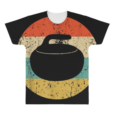 Curling Stone All Over Men's T-shirt Designed By Bariteau Hannah