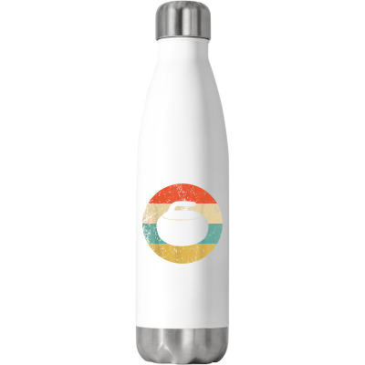 Curling Stone Stainless Steel Water Bottle Designed By Bariteau Hannah