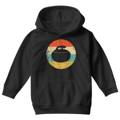 Curling Stone Youth Hoodie Designed By Bariteau Hannah