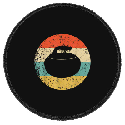 Curling Stone Round Patch Designed By Bariteau Hannah