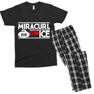 Miracurl On Ice Men's T-shirt Pajama Set Designed By Bariteau Hannah