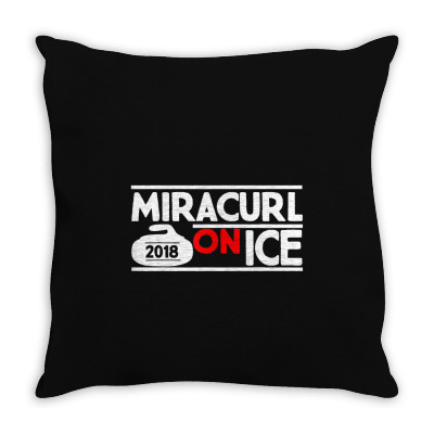 Miracurl On Ice Throw Pillow Designed By Bariteau Hannah