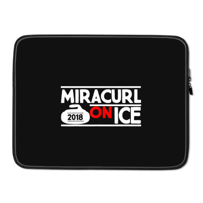 Miracurl On Ice Laptop Sleeve Designed By Bariteau Hannah