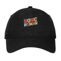 Bionic Woman Funny Injury And Surgery Adjustable Cap | Artistshot