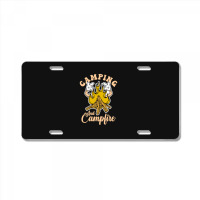 Camping And Campfire License Plate | Artistshot