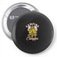 Camping And Campfire Pin-back Button | Artistshot