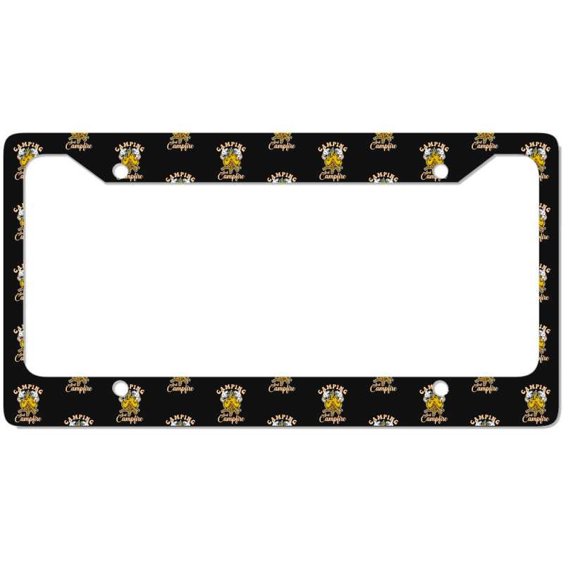 Camping And Campfire License Plate Frame | Artistshot