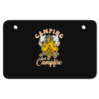 Camping And Campfire Atv License Plate | Artistshot