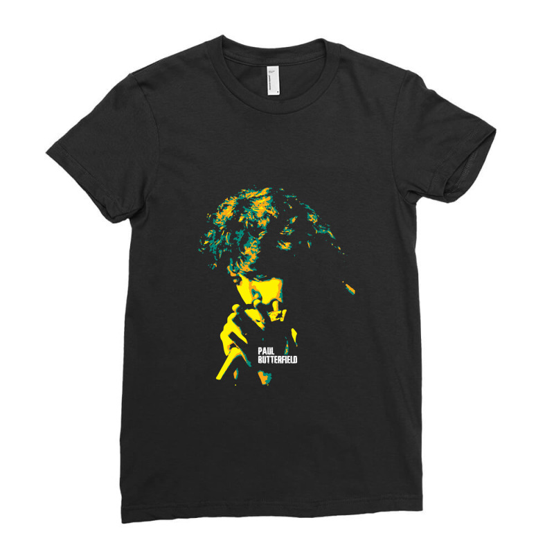 Paul Butterfield. American Blues Harmonica Player Ladies Fitted T-Shirt by RobrertDunn | Artistshot