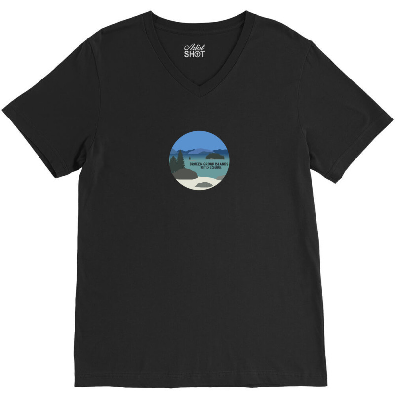 Broken Group Islands V-neck Tee | Artistshot