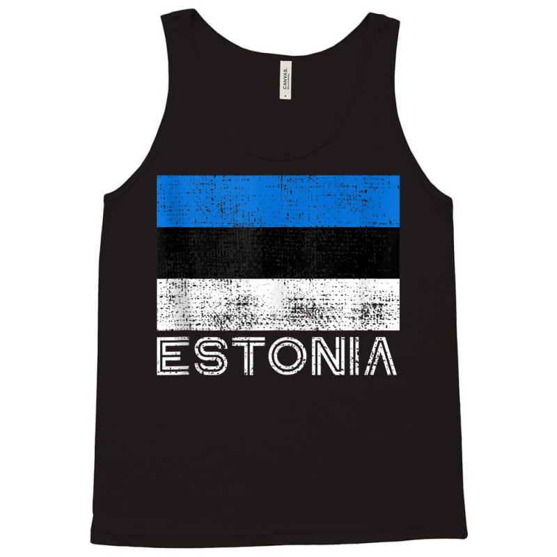 Estonian National Flag Vintage Pride Estonia Tank Top Tank Top | Artistshot