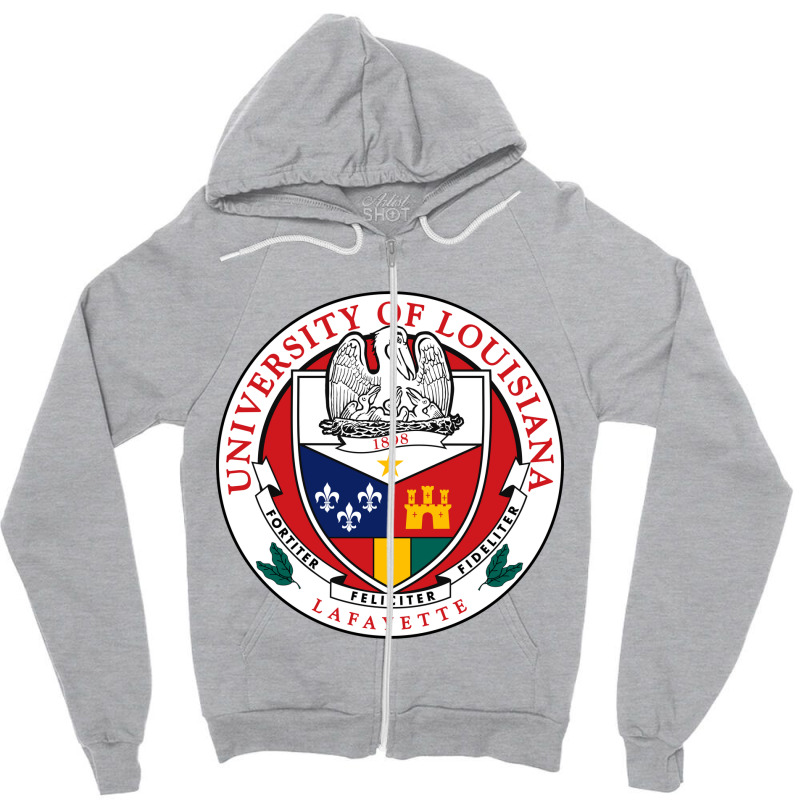 The-university-of-louisiana-at-lafayette Zipper Hoodie | Artistshot