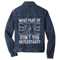 Funny Basketball Coach Design Men Women Ball Game Trainers Men Denim Jacket | Artistshot