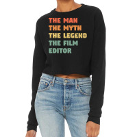 Film Editor Funny1 Cropped Sweater | Artistshot