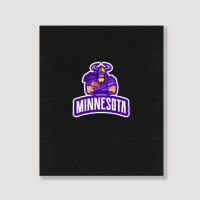 American Football Minnesota Design Portrait Canvas Print | Artistshot