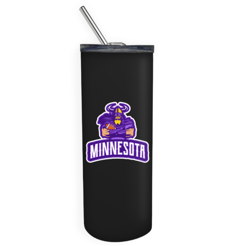 American Football Minnesota Design Skinny Tumbler | Artistshot