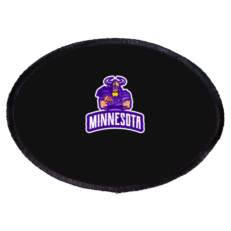 American Football Minnesota Design Oval Patch | Artistshot