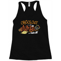 Oncology Nurse Halloween Oncologist Nursing Witch On Broom Racerback Tank | Artistshot