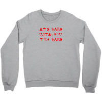 Try Hard Puzzle Text Crewneck Sweatshirt | Artistshot