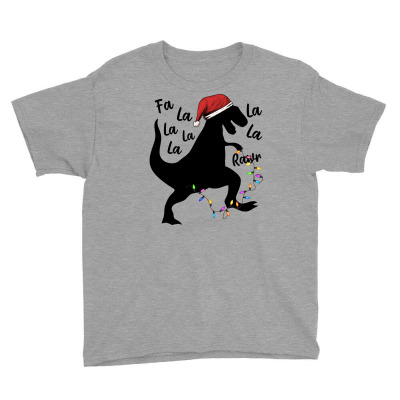 T-rex Holiday For Light Youth Tee Designed By Sengul