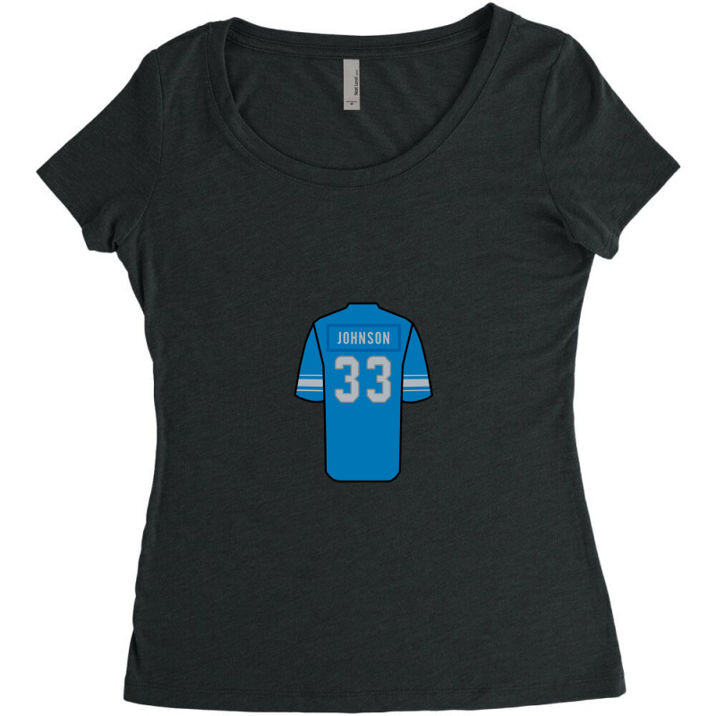 Kerryon Johnson Jersey Women's Triblend Scoop T-shirt | Artistshot