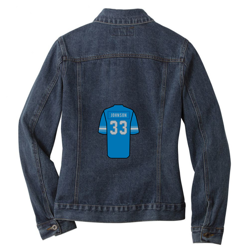 Kerryon Johnson Jersey Ladies Denim Jacket | Artistshot