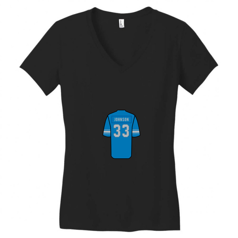 Kerryon Johnson Jersey Women's V-neck T-shirt | Artistshot