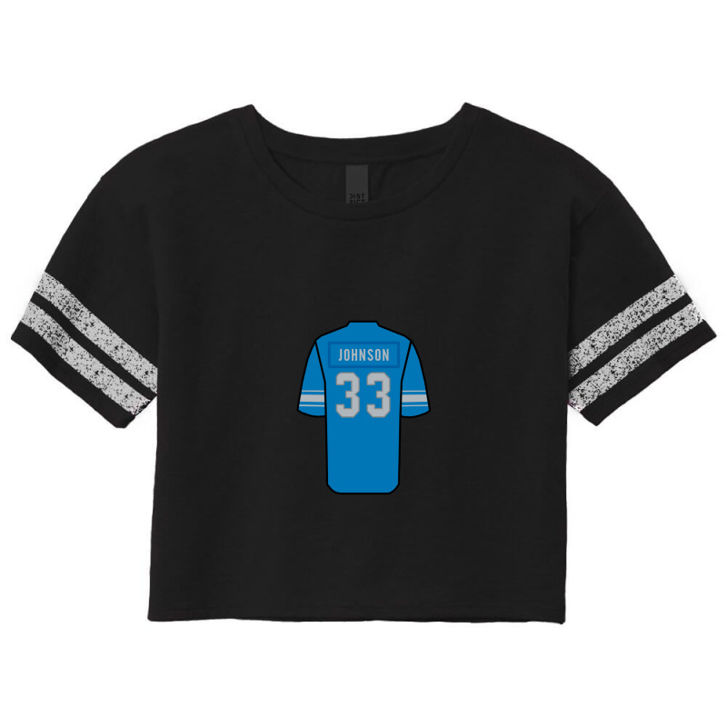 Kerryon Johnson Jersey Scorecard Crop Tee | Artistshot