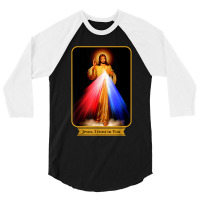 Divine Mercy Jesus I Trust In You Catholic 3/4 Sleeve Shirt | Artistshot