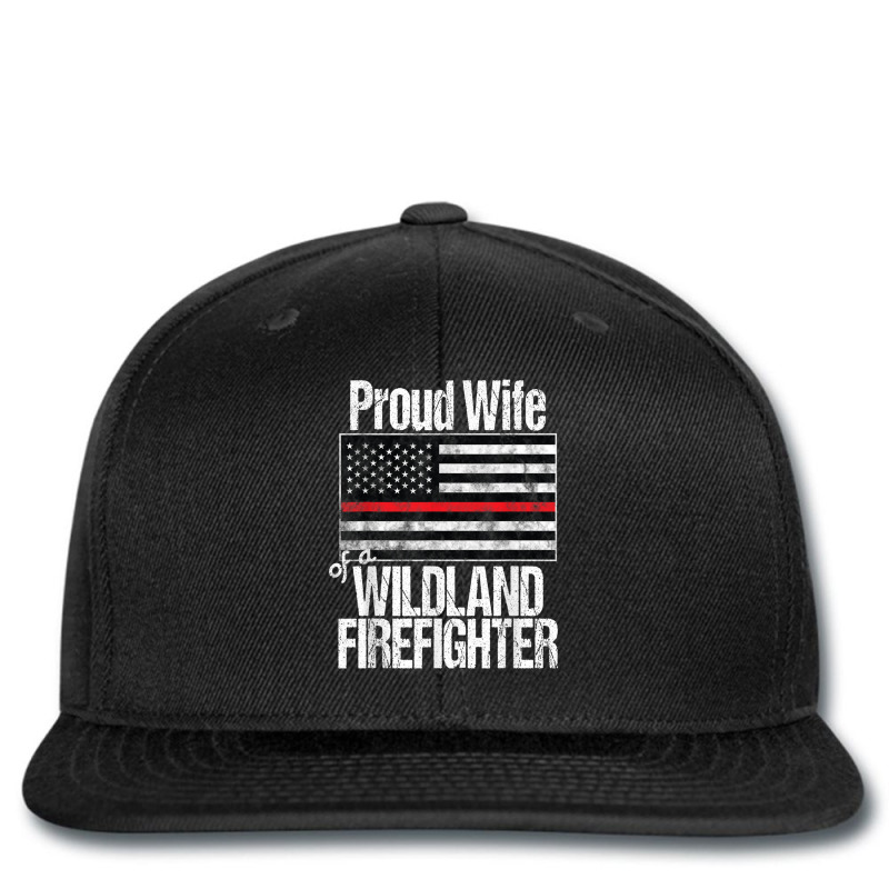 Red Line Flag Product Proud Wife Of A Wildland Firefighter Printed Hat | Artistshot