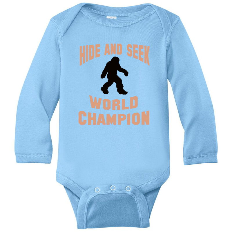 Hade And Seek Worlod Campion Long Sleeve Baby Bodysuit | Artistshot