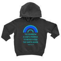 Rainbow God's Promise Genesis Toddler Hoodie | Artistshot