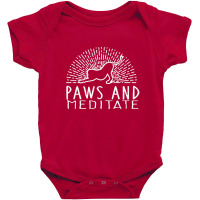 Paws And Meditate Baby Bodysuit | Artistshot