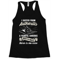 Funny Writing Author Novelist Wrister Authoritis Racerback Tank | Artistshot