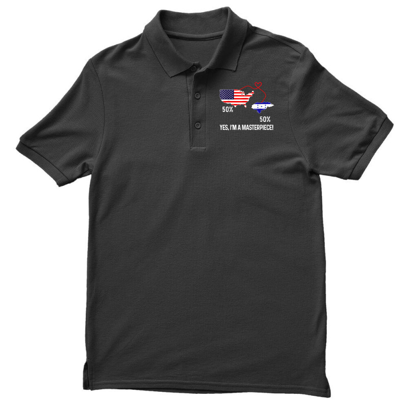 Half American Half Honduran Flag Combined Honduras Catracho Men's Polo Shirt by CaseVillarreal | Artistshot