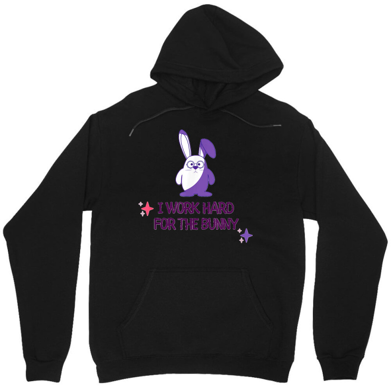 Bunny Memes Cute Kawaii Art I Work Hard For The Purple Bunny Unisex Hoodie by JilmarM.Perez | Artistshot