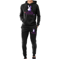 Bunny Memes Cute Kawaii Art I Work Hard For The Purple Bunny Hoodie & Jogger Set | Artistshot