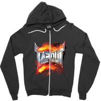 Tap Out Explosion  Long Sleeve Zipper Hoodie | Artistshot