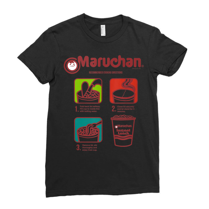 Maruchan Recommended Cooking Directions Symbols Tank Top Ladies Fitted T-Shirt by buske | Artistshot