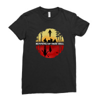 Parallel Running Up That Hill Scene Ladies Fitted T-shirt | Artistshot