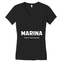 Just Marina Women's V-neck T-shirt | Artistshot