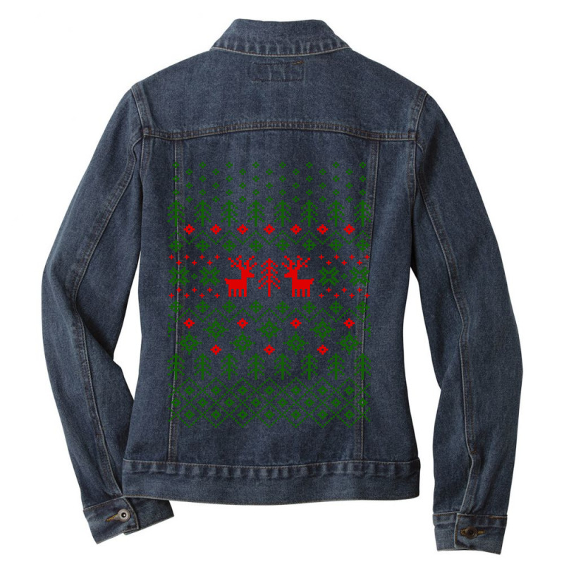 Birthday Christmas Family Ladies Denim Jacket | Artistshot