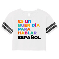 Maestra Cute Rainbow Regalos Para Bilingual Spanish Teacher Scorecard Crop Tee | Artistshot