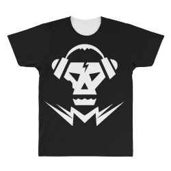 dubstep music logo skull All Over Men's T-shirt | Artistshot